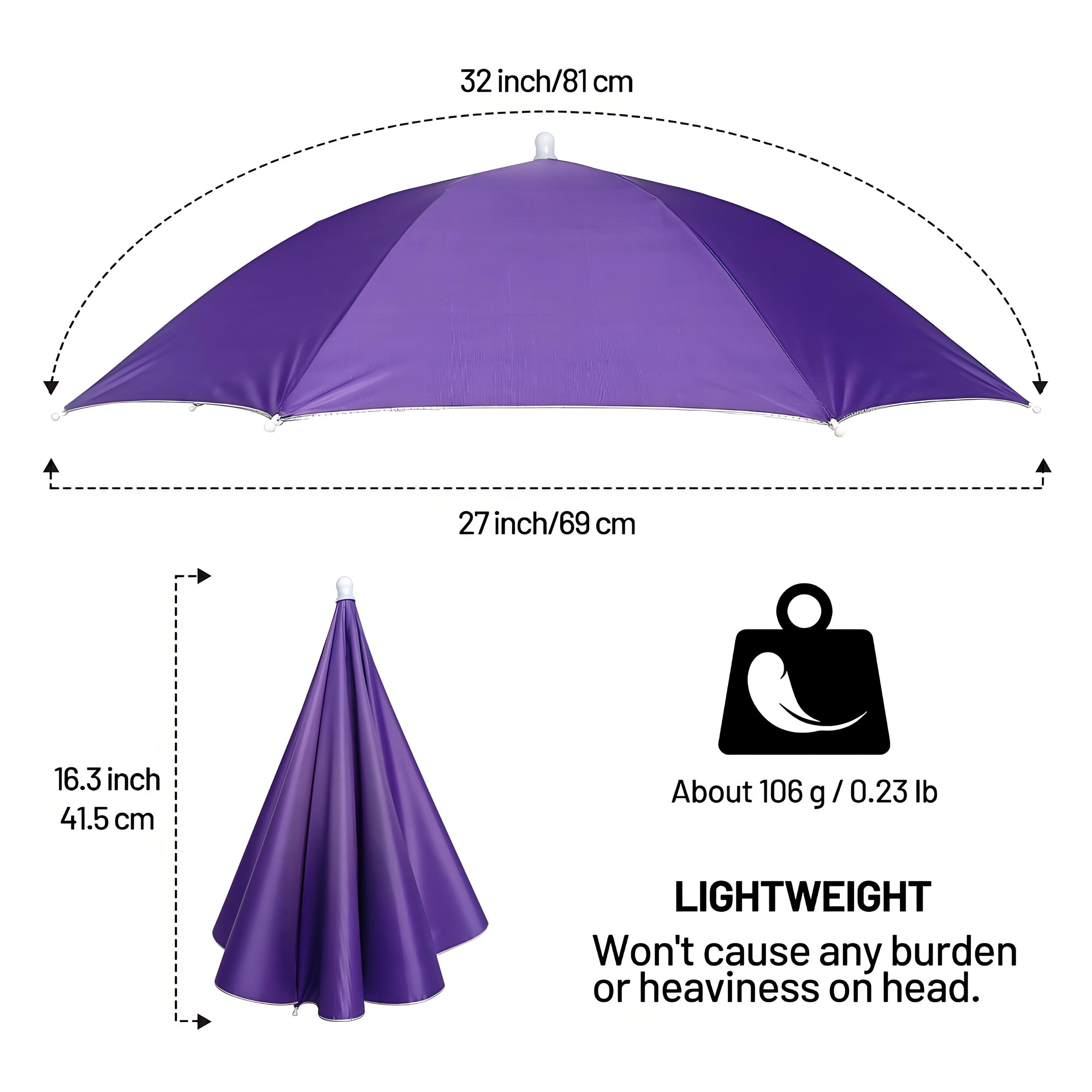 Fishing Umbrella Hat, Lightweight Hands-Free Design with Adjustable Headband, Head Umbrella Hats for Adults Women & Men, 8-Rib Sun Rain Cap for Fishing, Gardening, Camping & Outdoor Use Fishing Umbrella Hat, Lightweight Hands-Free Design with Adjustable Headband, Head Umbrella Hats for Adults Women & Men, 8-Rib Sun Rain Cap for Fishing, Gardening, Camping & Outdoor Use