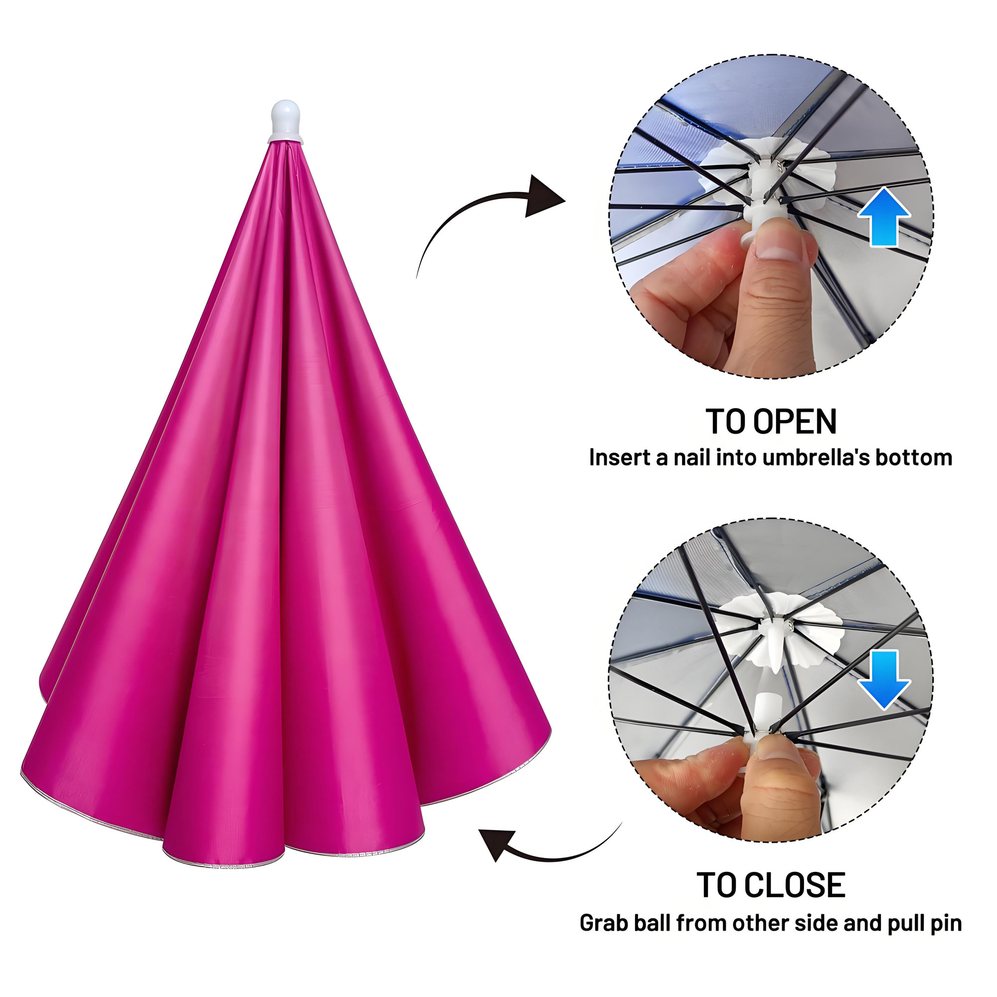 Fishing Umbrella Hat, Lightweight Hands-Free Design with Adjustable Headband, Head Umbrella Hats for Adults Women & Men, 8-Rib Sun Rain Cap for Fishing, Gardening, Camping & Outdoor Use Fishing Umbrella Hat, Lightweight Hands-Free Design with Adjustable Headband, Head Umbrella Hats for Adults Women & Men, 8-Rib Sun Rain Cap for Fishing, Gardening, Camping & Outdoor Use