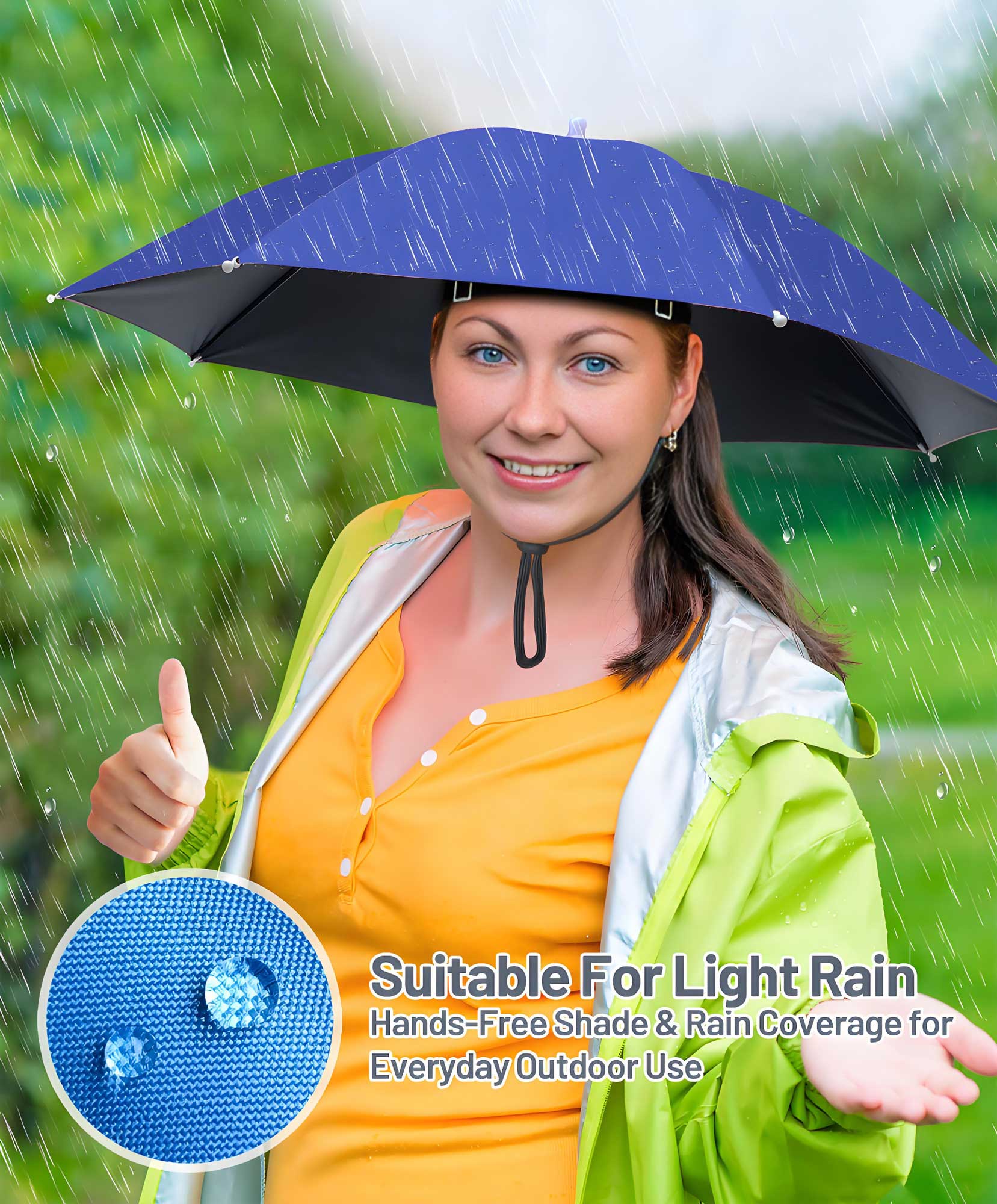 Fishing Umbrella Hat for Adults,Adjustable Headband,Lightweight Design with 8-Rib Frame for Sun & Light Rain,Fishing,Gardening & Outdoor Activities Fishing Umbrella Hat for Adults,Adjustable Headband,Lightweight Design with 8-Rib Frame for Sun & Light Rain,Fishing,Gardening & Outdoor Activities