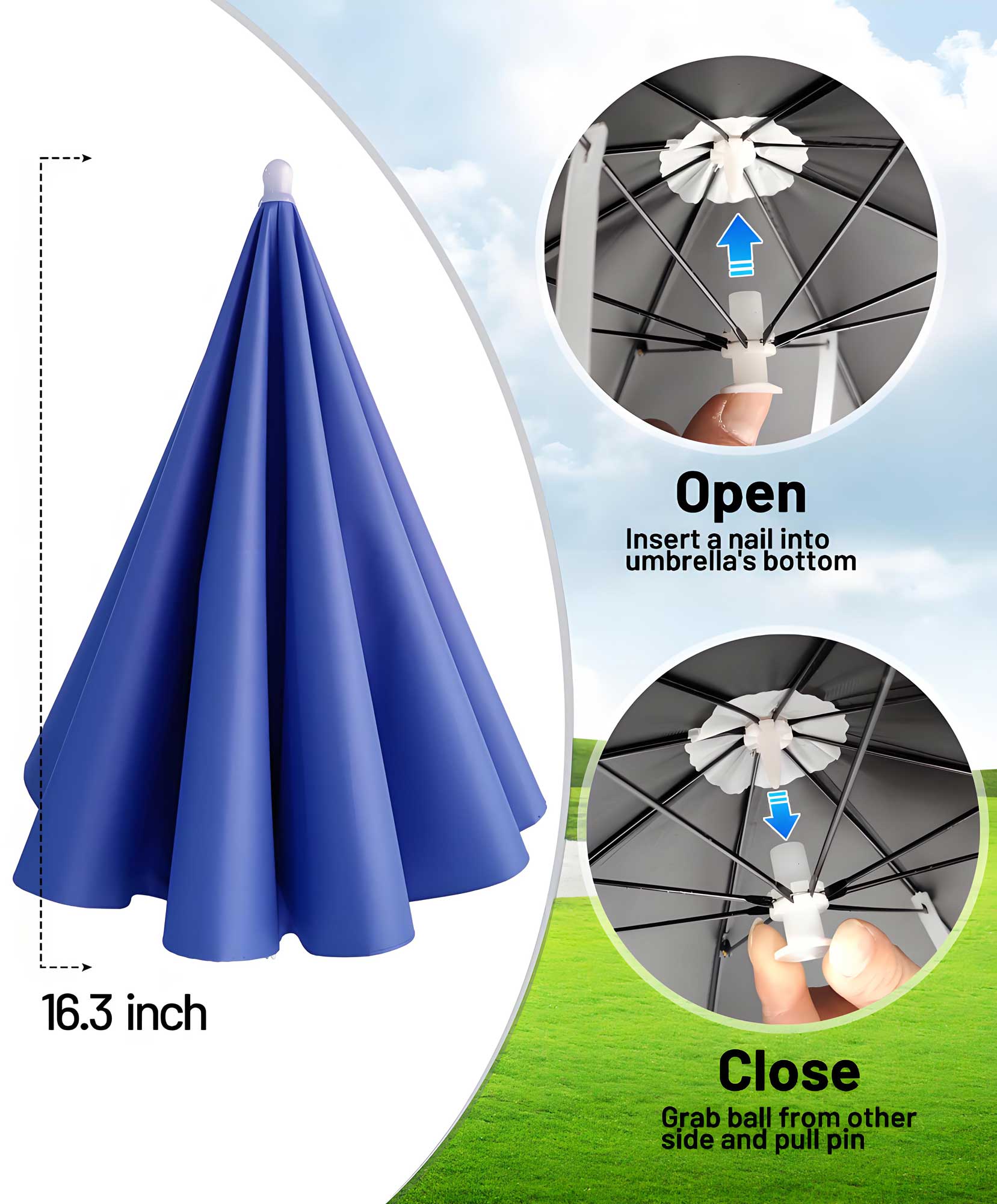 Fishing Umbrella Hat for Adults,Adjustable Headband,Lightweight Design with 8-Rib Frame for Sun & Light Rain,Fishing,Gardening & Outdoor Activities Fishing Umbrella Hat for Adults,Adjustable Headband,Lightweight Design with 8-Rib Frame for Sun & Light Rain,Fishing,Gardening & Outdoor Activities