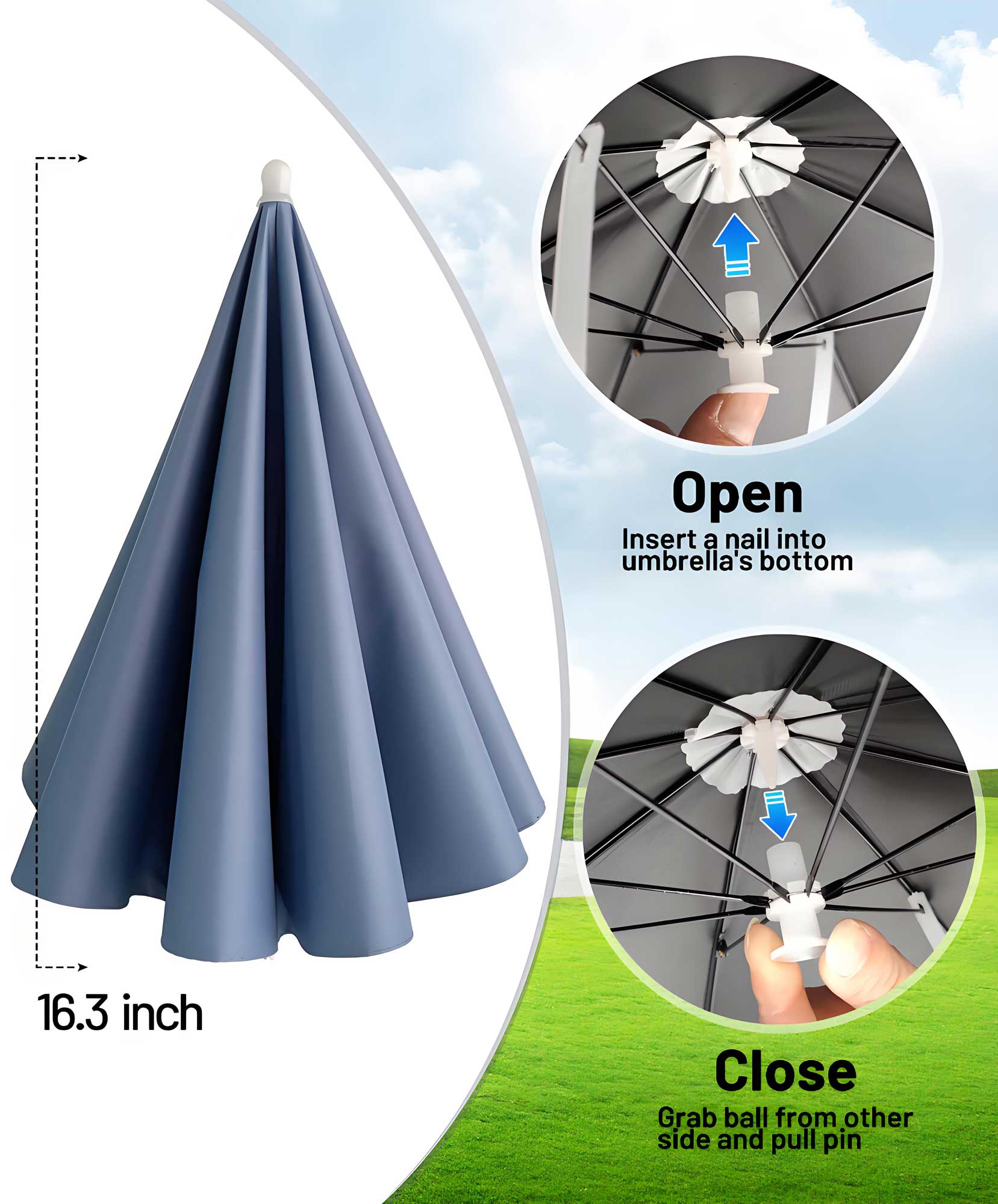 Fishing Umbrella Hat for Adults,Adjustable Headband,Lightweight Design with 8-Rib Frame for Sun & Light Rain,Fishing,Gardening & Outdoor Activities Fishing Umbrella Hat for Adults,Adjustable Headband,Lightweight Design with 8-Rib Frame for Sun & Light Rain,Fishing,Gardening & Outdoor Activities