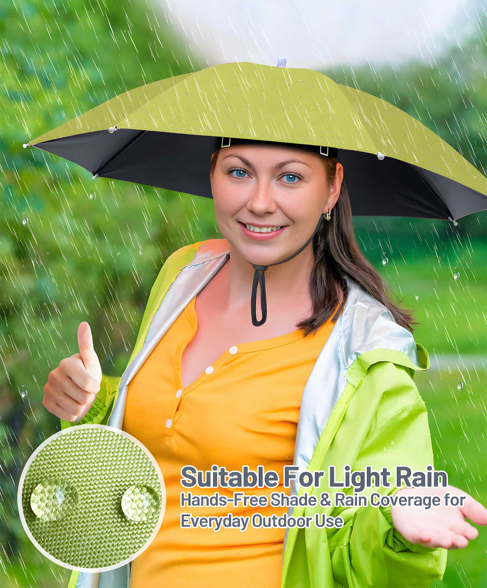 Fishing Umbrella Hat for Adults,Adjustable Headband,Lightweight Design with 8-Rib Frame for Sun & Light Rain,Fishing,Gardening & Outdoor Activities Fishing Umbrella Hat for Adults,Adjustable Headband,Lightweight Design with 8-Rib Frame for Sun & Light Rain,Fishing,Gardening & Outdoor Activities