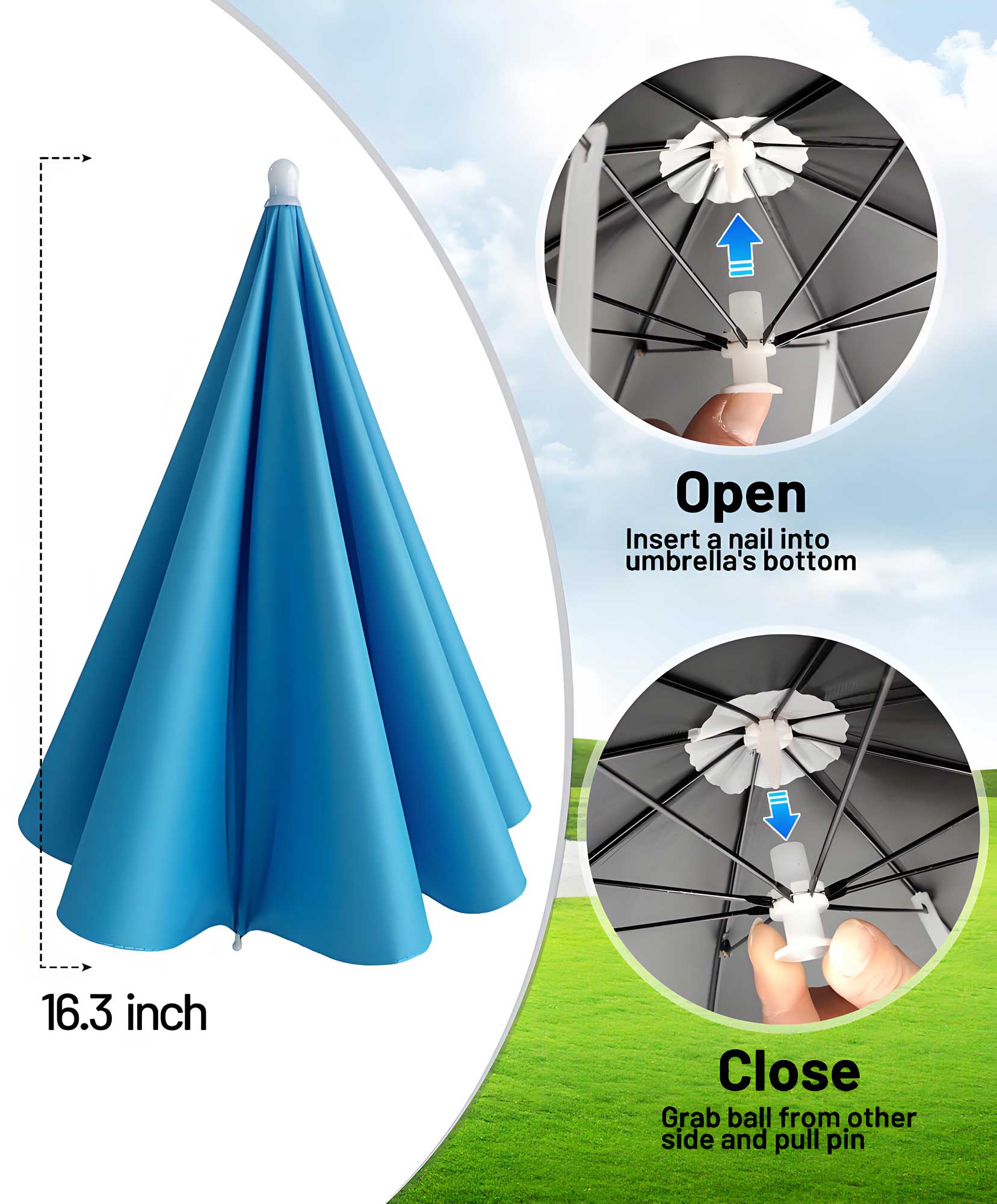 Fishing Umbrella Hat for Adults,Adjustable Headband,Lightweight Design with 8-Rib Frame for Sun & Light Rain,Fishing,Gardening & Outdoor Activities Fishing Umbrella Hat for Adults,Adjustable Headband,Lightweight Design with 8-Rib Frame for Sun & Light Rain,Fishing,Gardening & Outdoor Activities