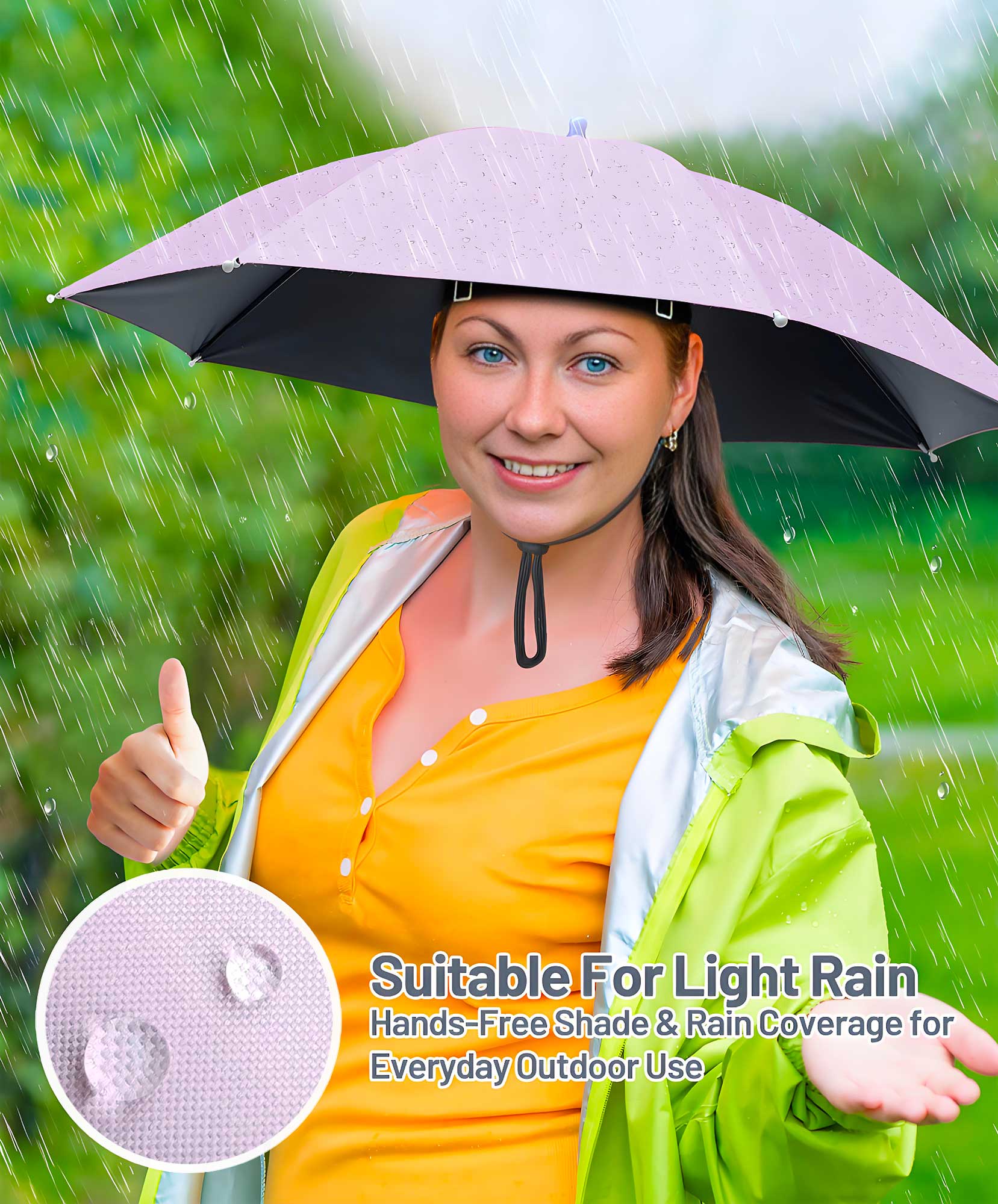 Fishing Umbrella Hat for Adults,Adjustable Headband,Lightweight Design with 8-Rib Frame for Sun & Light Rain,Fishing,Gardening & Outdoor Activities Fishing Umbrella Hat for Adults,Adjustable Headband,Lightweight Design with 8-Rib Frame for Sun & Light Rain,Fishing,Gardening & Outdoor Activities
