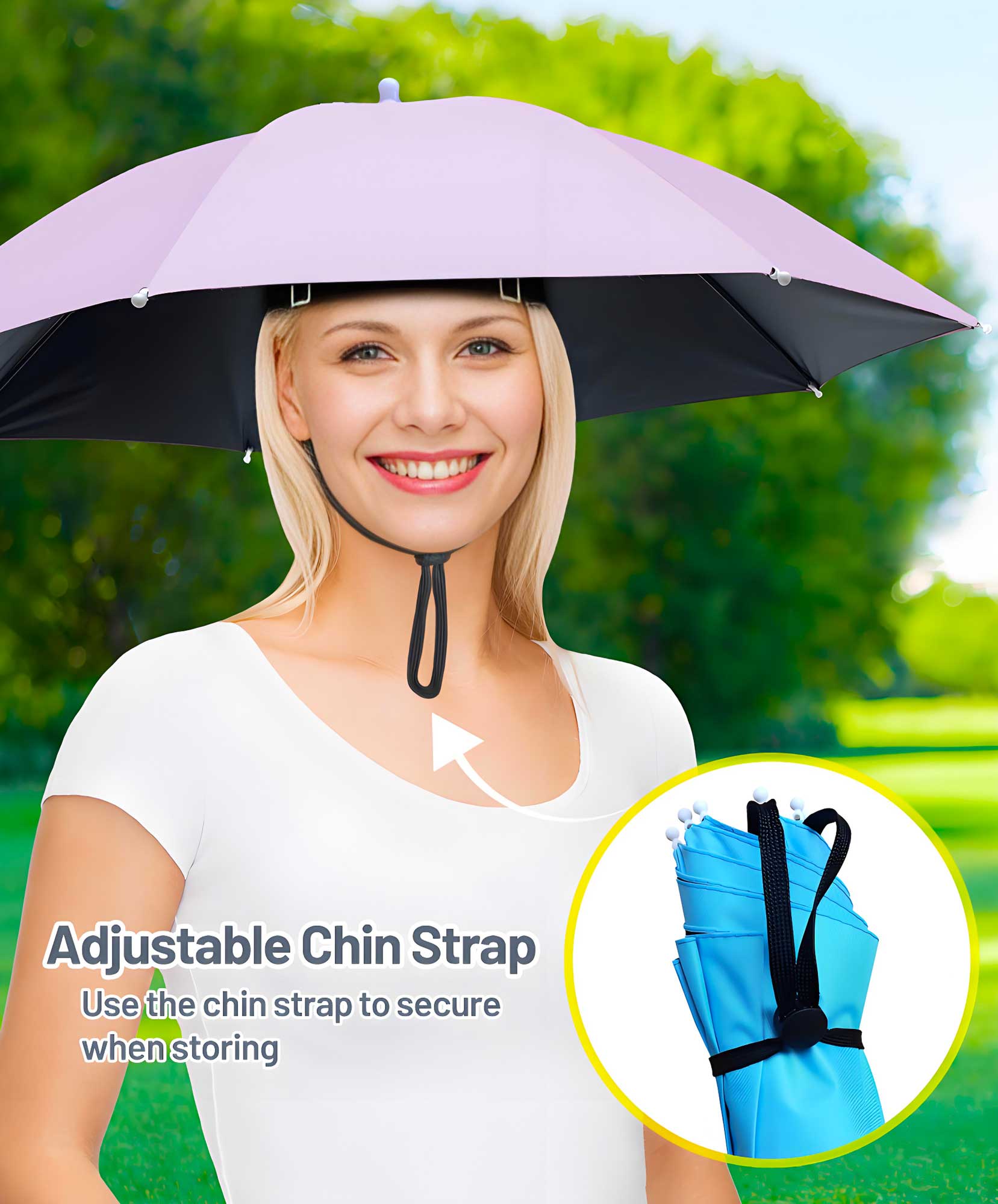 Fishing Umbrella Hat for Adults,Adjustable Headband,Lightweight Design with 8-Rib Frame for Sun & Light Rain,Fishing,Gardening & Outdoor Activities Fishing Umbrella Hat for Adults,Adjustable Headband,Lightweight Design with 8-Rib Frame for Sun & Light Rain,Fishing,Gardening & Outdoor Activities